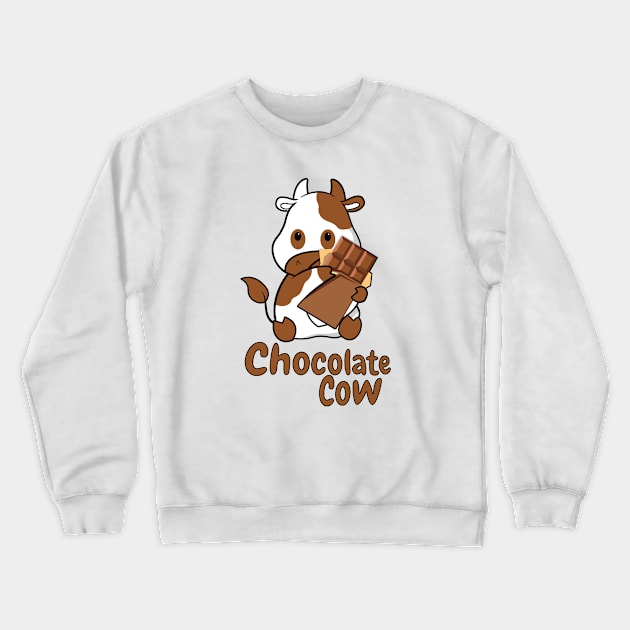 Chocolate cow, Chocolate milk Crewneck Sweatshirt by Hetsters Designs